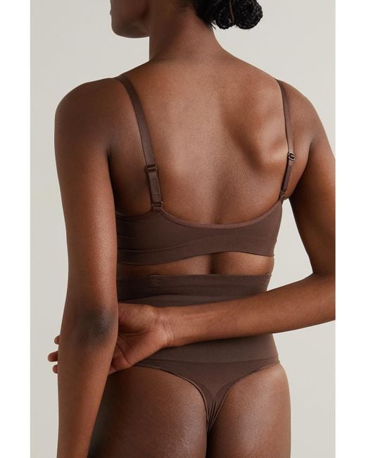 Skims Brown Seamless Sculpt Bralette – Cocoa– Soft-Bh