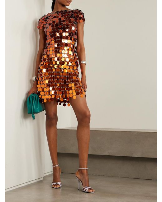 rabanne orange dress Dress woman Rabanne
