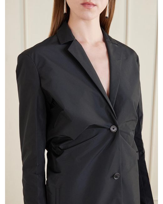 Jil Sander Black Shell Coat