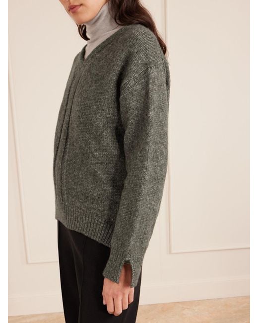 Proenza Schouler Green Uriel Knitted Sweater