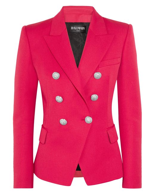 balmain hot pink blazer