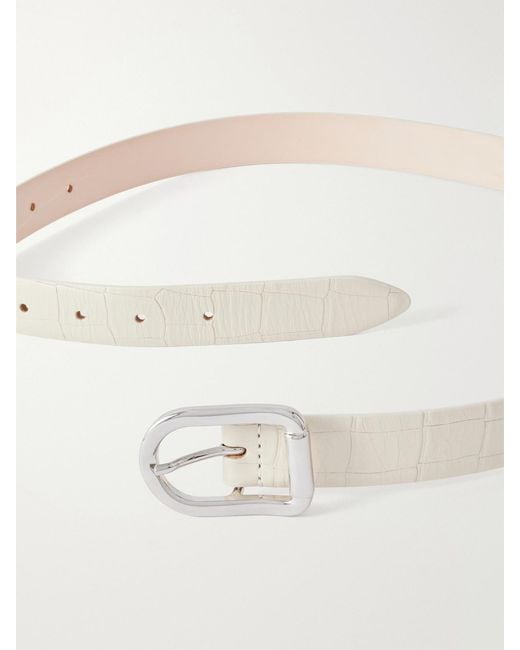 DEHANCHE Natural Mija Embossed Leather Belt