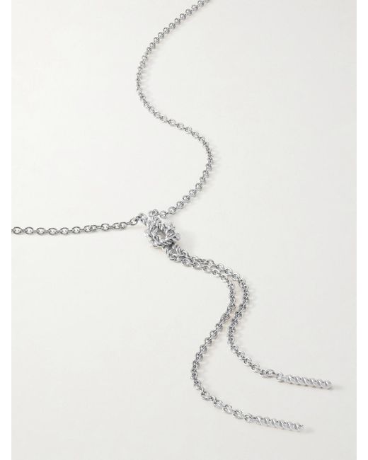 Totême  White Rhodium-Plated Necklace