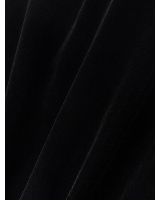 Violante Nessi Black Velvet Maxi Skirt