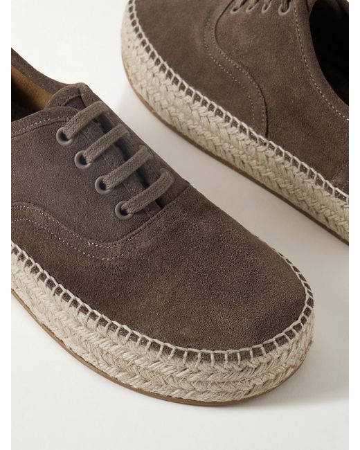 Baskets Plates-Formes Façon Espadrilles En Daim J.W. Anderson en coloris Brown