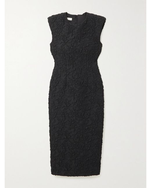Dries Van Noten Black Cloqué Dress
