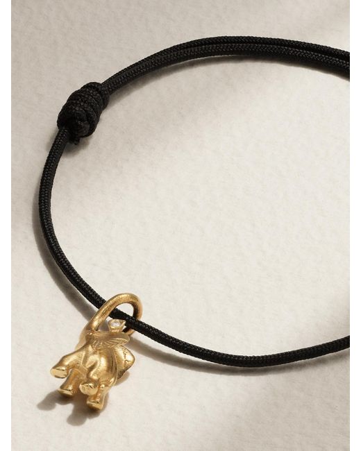 Ole Lynggaard Copenhagen White My Little World 18-Karat And Rope Diamond Bracelet