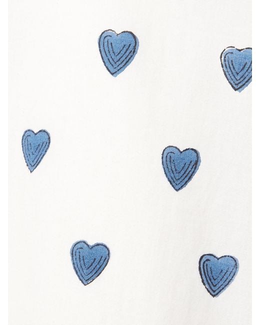 Alix Of Bohemia White Scout Printed Cotton Straight-Leg Pants