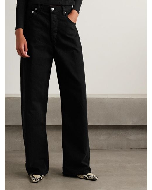 Citizens of Humanity Black Ayla Baggy Mid-Rise Jeans