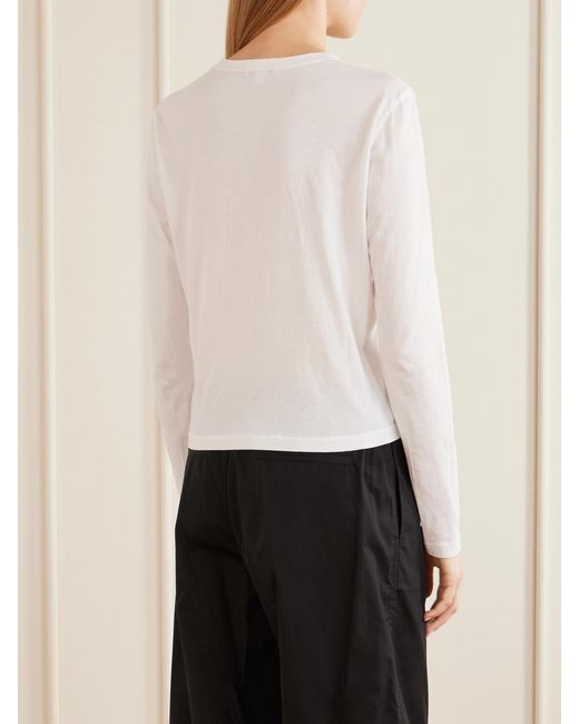 James Perse White Cotton-Jersey T-Shirt