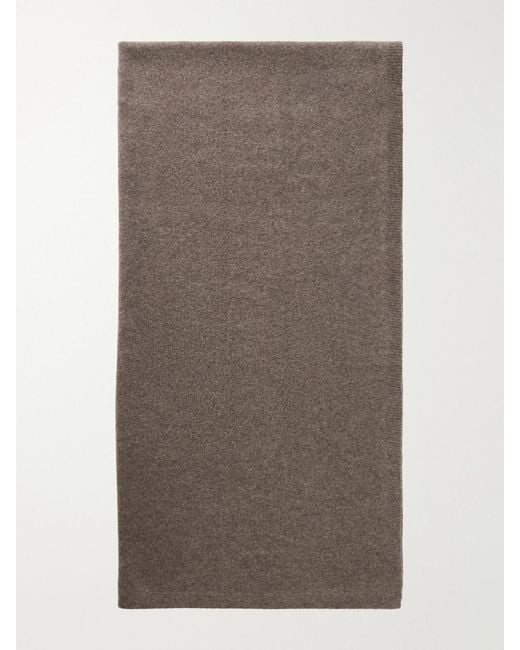 Nour Hammour Brown Cashmere Scarf