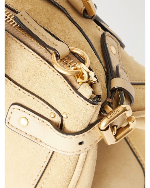 Chloé Natural Paddington Suede Shoulder Bag