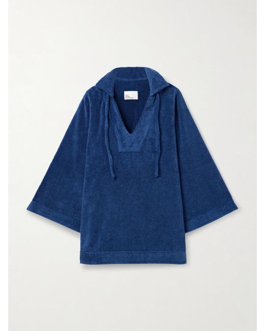 Lisa Marie Fernandez Blue Tunika Aus Baumwollfrottee