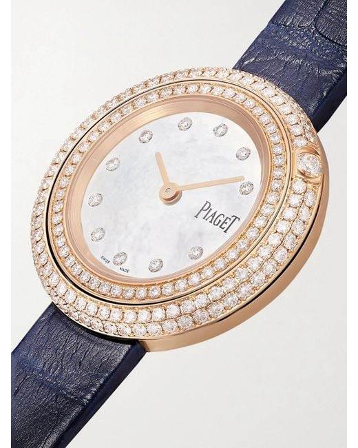 Piaget Blue Possession 18-Karat Rose Diamond Watch