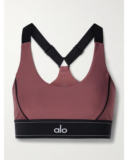 Alo Yoga Suit Up Sport-Bh Aus Airlift-Material in Rot | Lyst DE