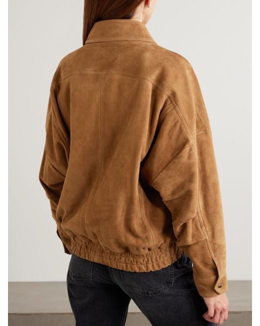 Blouson En Daim Dalma Nour Hammour en coloris Brown