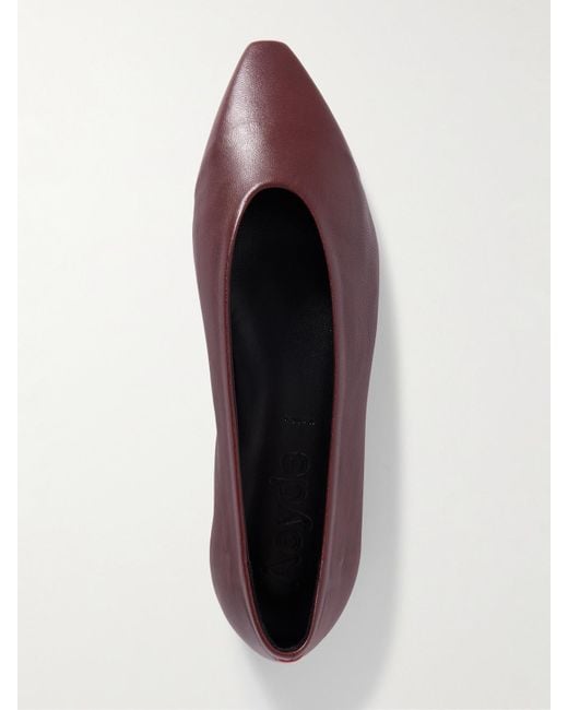 Aeyde Brown Betty Leather Ballet Flats