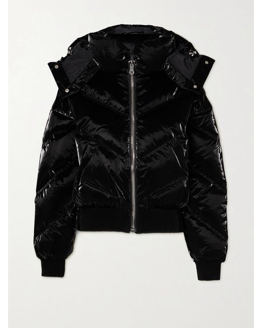 CORDOVA Black The Niseko Hooded Quilted Down Ski Jacket