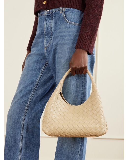 Bottega Veneta Natural Campana Intrecciato Leather Tote