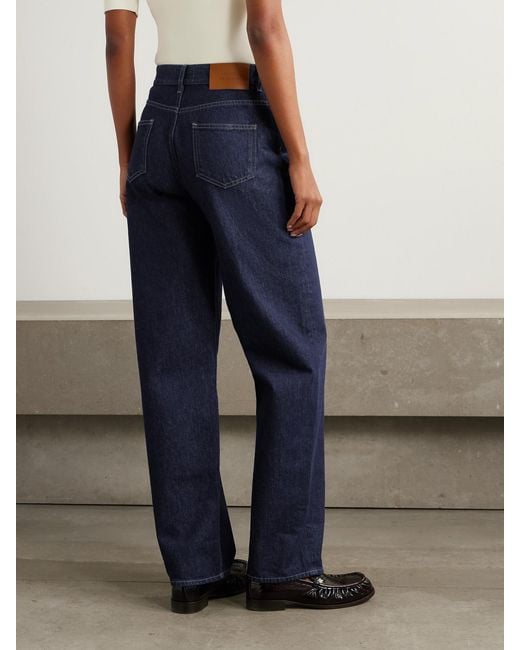 Loulou de Saison Blue Samur High-Rise Straight-Leg Jeans