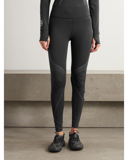Adidas By Stella McCartney Black Truepace Cold.Rdy Stretch Recycled Leggings