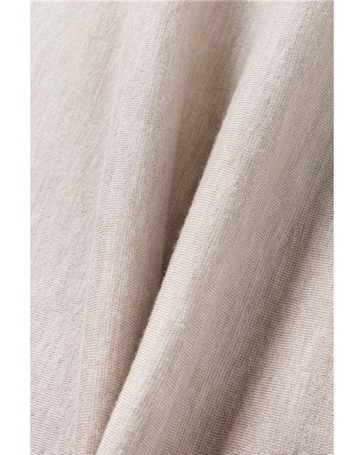 Gabriela Hearst Natural Hannah Wool And Cashmere-Blend Midi Dress
