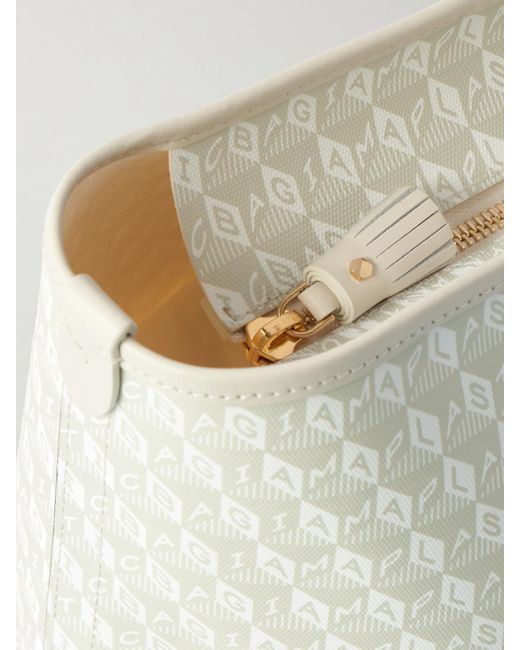 Anya Hindmarch Natural I Am A Plastic Bag Tote Mit Lederbesätzen