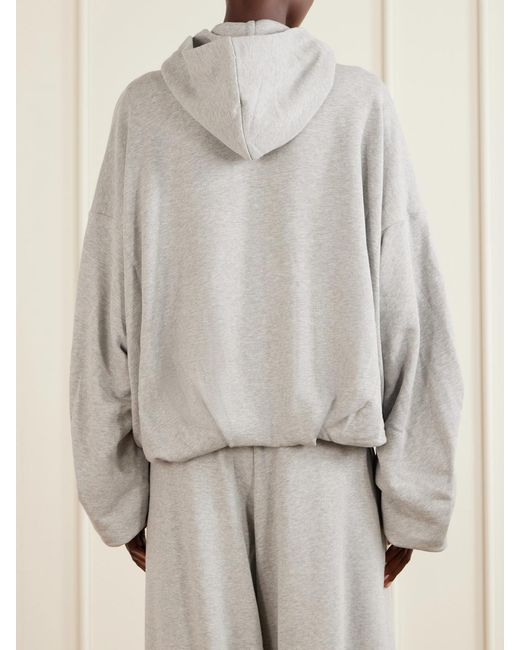 Dries Van Noten Gray Cotton-Jersey Zip-Up Hoodie