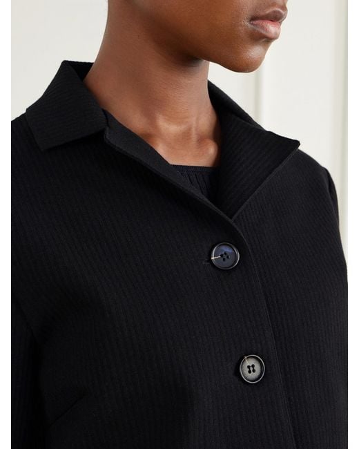 High Sport Black Maude Ribbed Cotton-Blend Jacket
