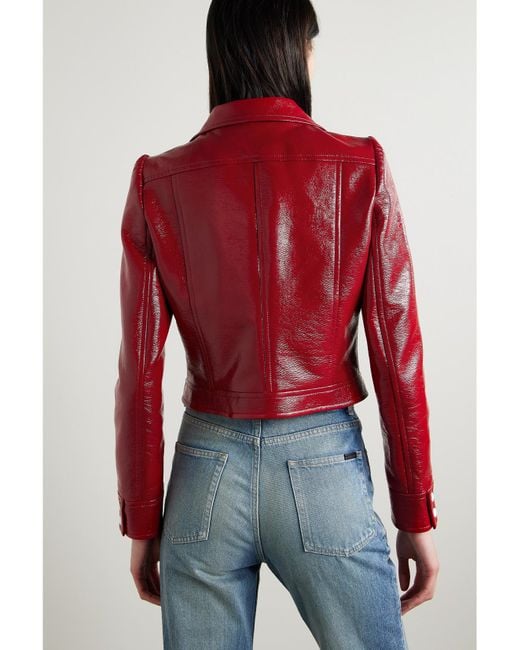 Veste En Coton Mélangé Enduit Reedition Courreges en coloris Red