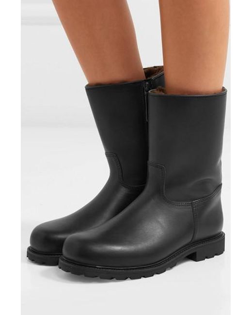 Damen Arlbergerin Stiefel Aus Leder Mit Shealing futter in schwarz Arlbergerin Stiefel