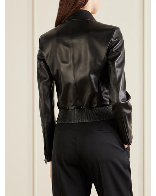 Balenciaga Black Leather Jacket