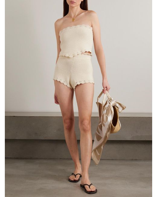 Posse Natural Dylan Crocheted Shorts