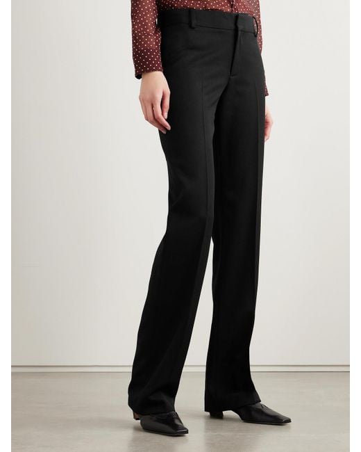 Nili Lotan Black Ivan Hose Mit Geradem Bein Aus Woll-Twill