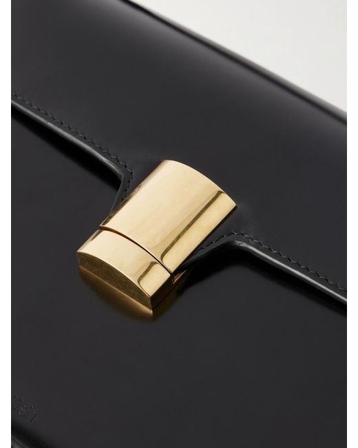 Calvin Klein Black Tilla Small Leather Shoulder Bag