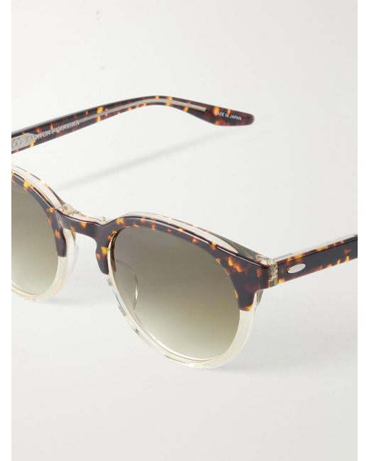 Barton Perreira Multicolor Beckford Sun Round-Frame Acetate Sunglasses