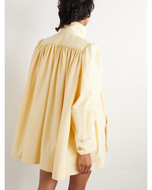 Chloé Metallic Jacke Aus Baumwolle Mit Raffungen