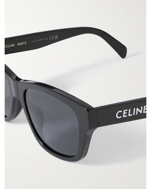 Céline Black Square-Frame Acetate Sunglasses