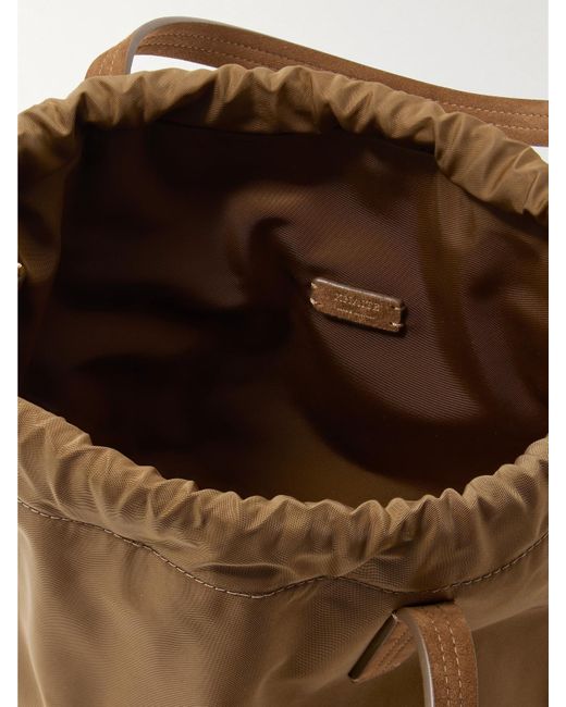 Khaite Natural Rory Beuteltasche Aus Shell Mit Velourslederbesätzen