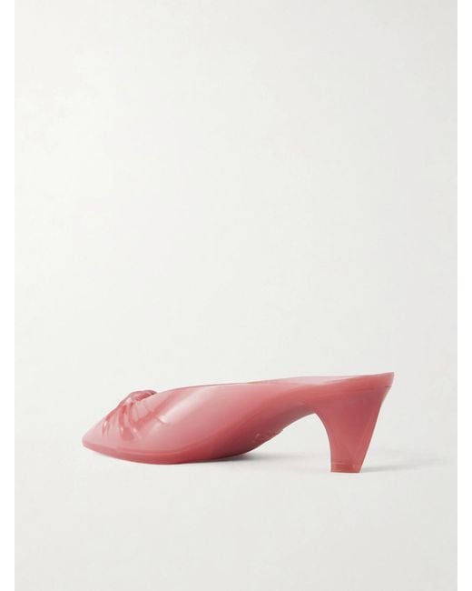 Chloé Pink Ruched Tpu Mules