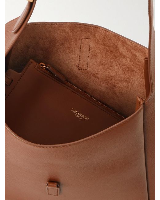 Saint Laurent White Le 5 À 7 Leather Shoulder Bag