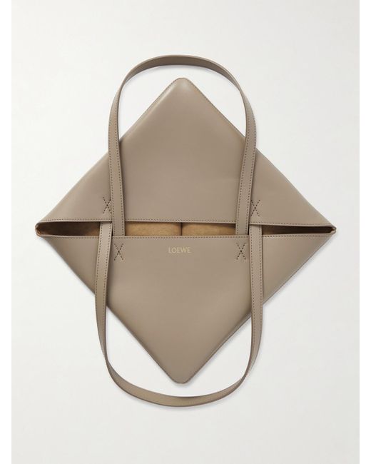 Loewe Natural Puzzle Fold Convertible Medium Leather Tote