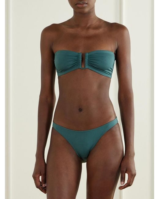 Eres Green Show Bandeau Bikini Top