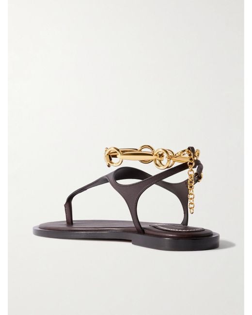 Zimmermann Brown Wild Sandalen Aus Leder Mit Verzierung