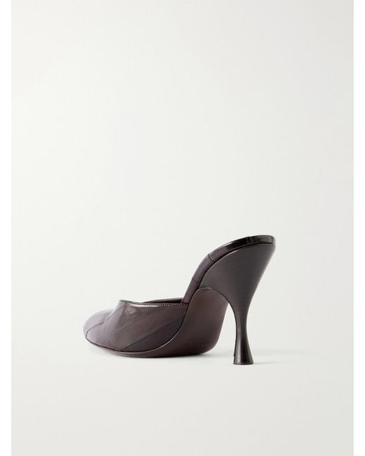 Herbert Levine Brown Sitting Pretty 95 Textured-Leather Pumps