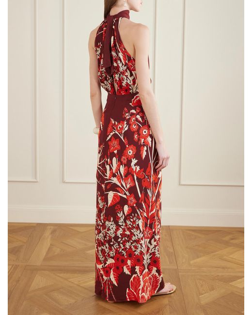 Johanna Ortiz Sacred Currents Printed Silk-Satin Maxi Dress