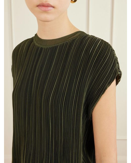 Joseph Green Cedre Plissé Satin Blouse
