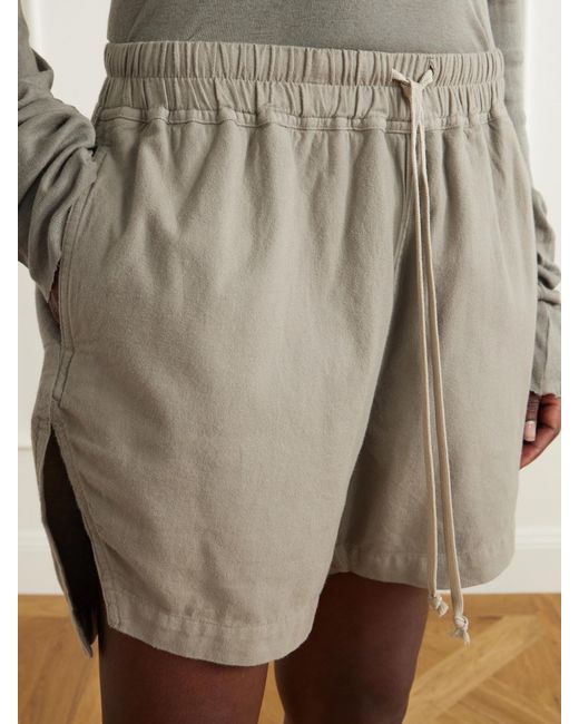 Rick Owens Gray Drkshdw Cotton-Jersey Shorts