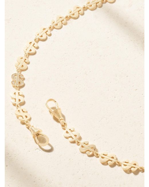 Marie Lichtenberg Natural Buck Small 18-Karat Diamond Necklace