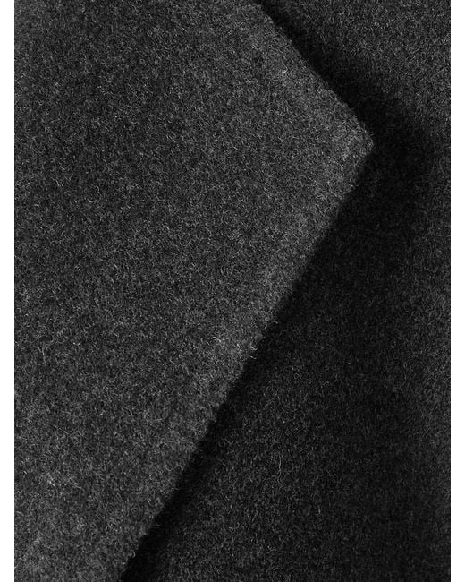 Khaite Black Jelson Belted Wool-Felt Coat